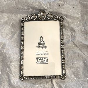 NWOT Jeweled, Two’s Company, 5x7 picture frame